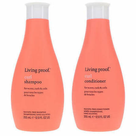 Living Proof Curl Shampoo & Conditioner 12 oz / 355 ml | For Waves, Curls & Coils